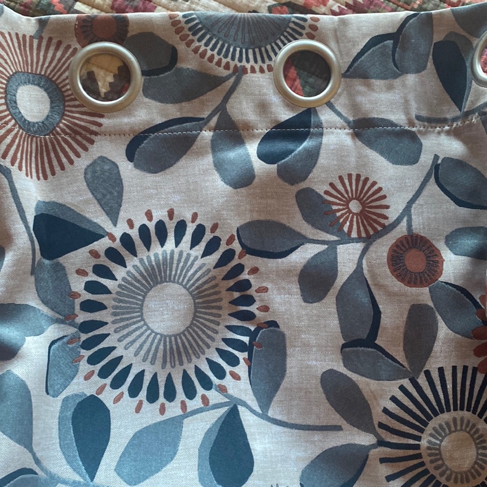 40x84 grommet curtains (2 panels/40x84 each)